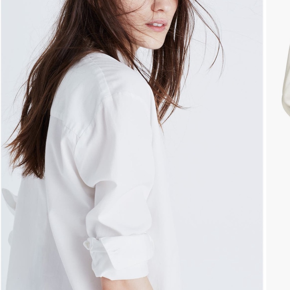 Madewell Drapey Oversized Button Down Boy Shirt